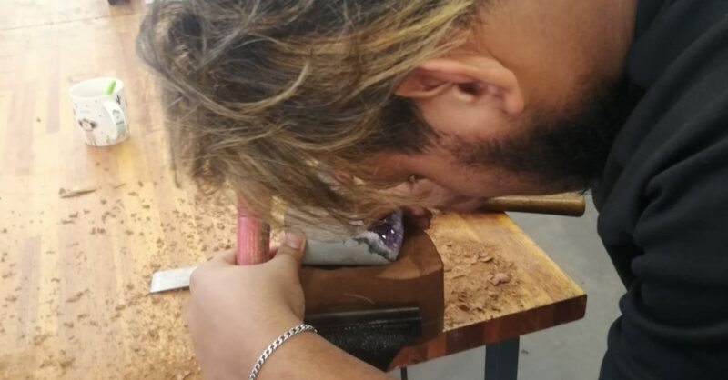 Trabajo interdisciplinario – Talla en Madera – Serigrafía