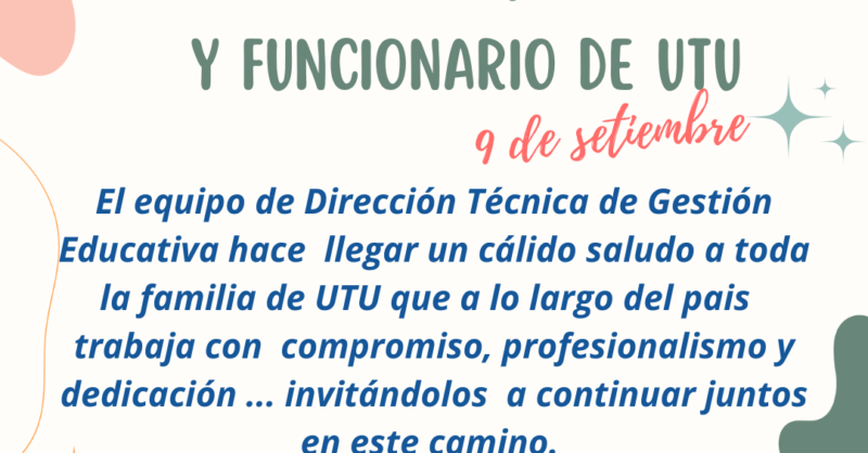 Día del estudiante y funcionario de UTU