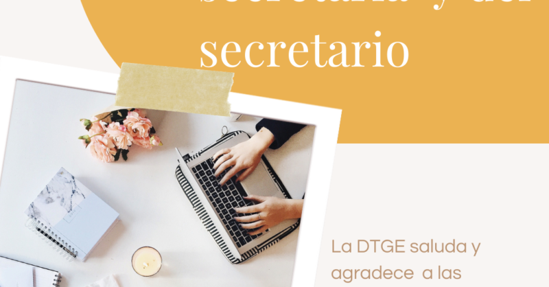 Feliz día de la secretaria y del secretario