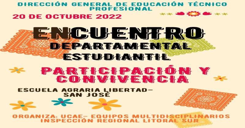Encuentro Departamental Estudiantil – Participación y convivencia – Escuela Agraria Libertad