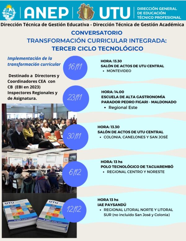 En este momento estás viendo Conversatorio Transformación Curricular Integrada: Tercer Ciclo Tecnológico