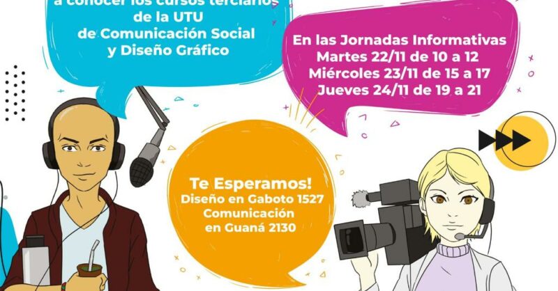 Jornadas informativas – cursos terciarios de la Escuela Superior de Comunicación Social y Diseño Gráfico de UTU