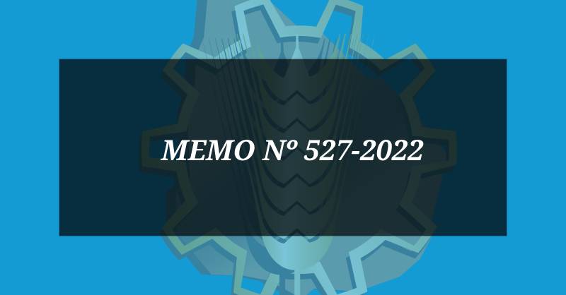 MEMO Nº 527-2022