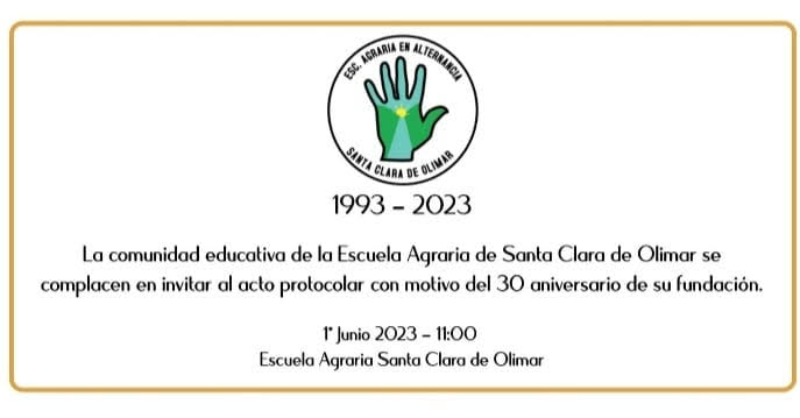 30 ANIVERSARIO DE ESCUELA AGRARIA STA. CLARA DE OLIMAR