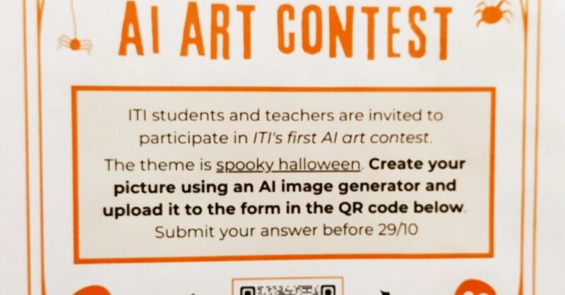 Exitosa jornada en el ITI: Spooky Halloween AI Art Contest