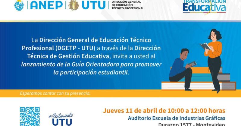 Lanzamiento de la Guía Orientadora para promover la participación estudiantil.