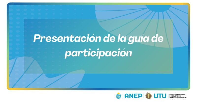 Presentación de la guía de participación
