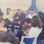 Autoridades nacionales y regionales de UTU junto al alcalde de la ciudad