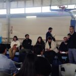 Autoridades nacionales y regionales de UTU junto al alcalde de la ciudad