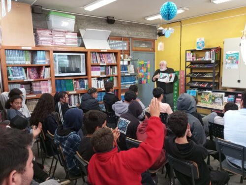 Charla sobre «Libro Sonoro» en Esc. Téc. Alfredo Zitarrosa