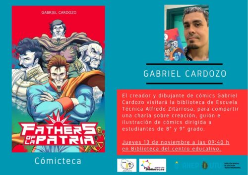 Charla con Gabriel Cardozo en la Esc. Téc. Alfredo Zitarrosa