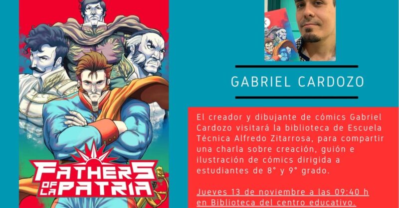 Charla con Gabriel Cardozo en la Esc. Téc. Alfredo Zitarrosa