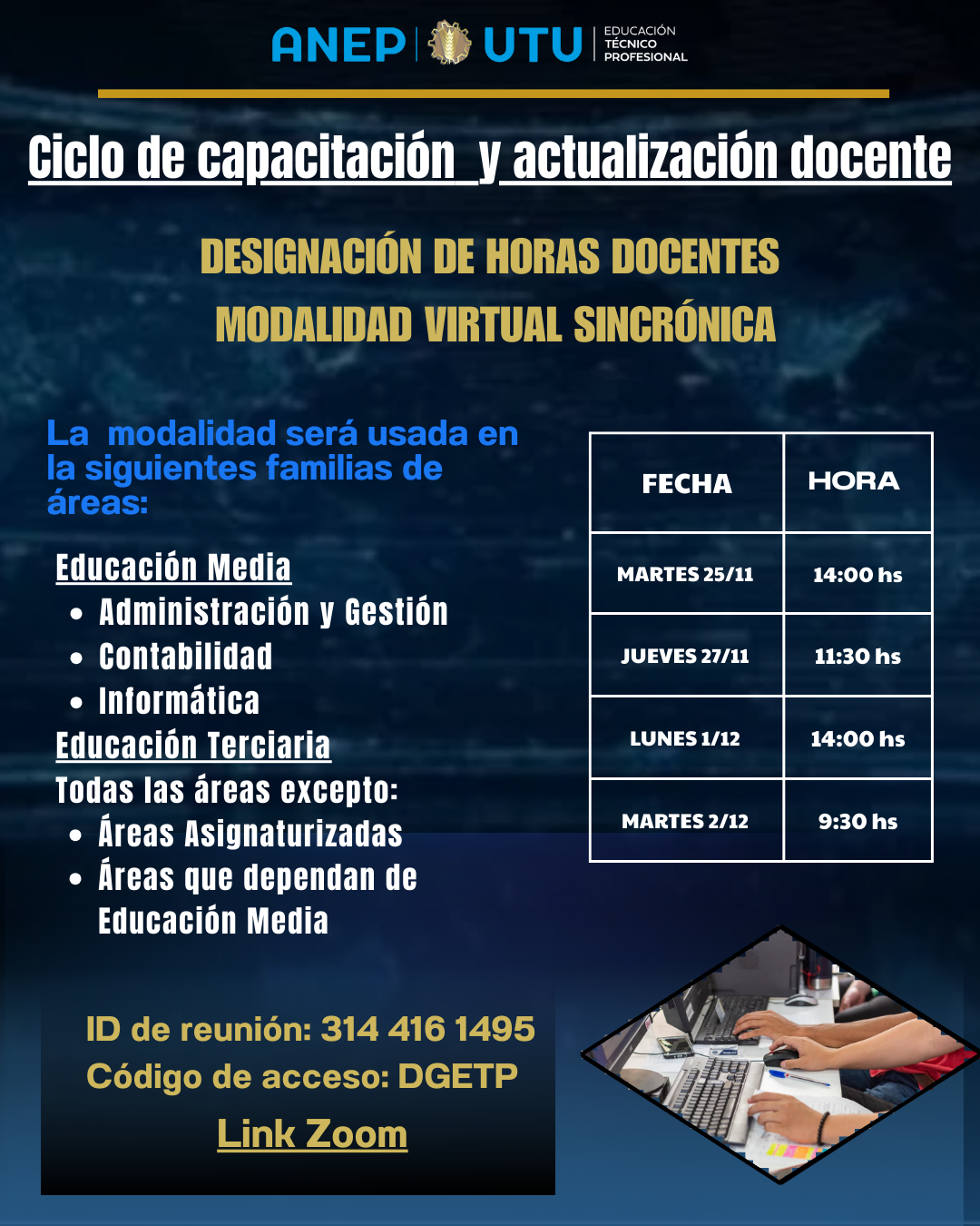 Ciclo de capacitación y actualización docente