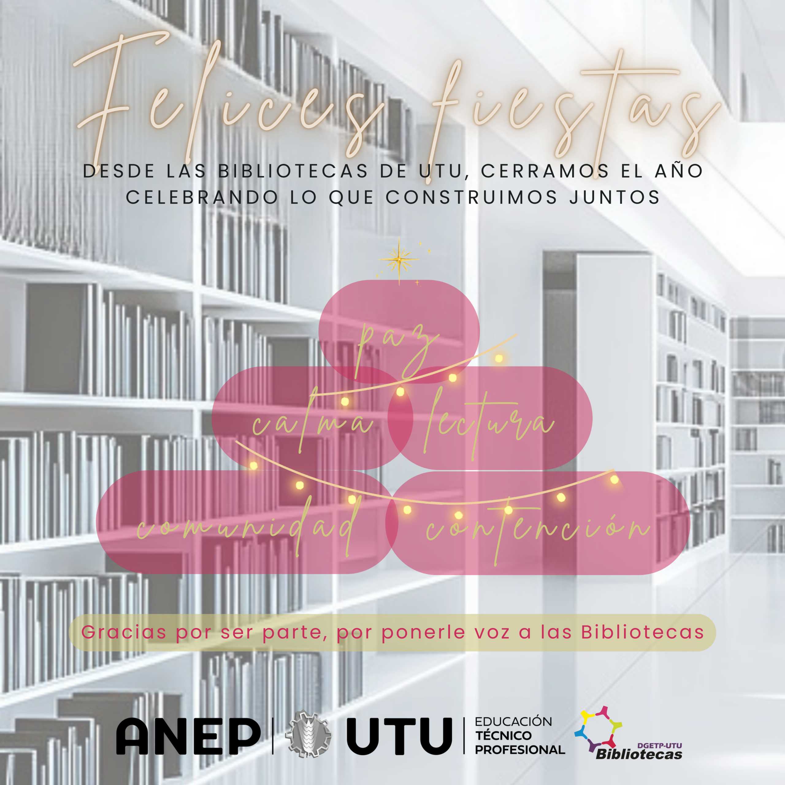 En este momento estás viendo Felices Fiestas, un año compartido en las Bibliotecas