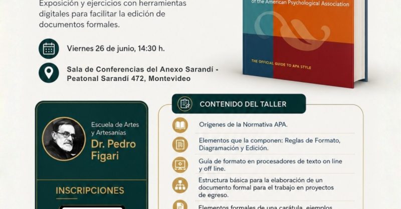 Normativa APA: su uso práctico desde las TIC en Escuela de Artes y Artesanías Dr. Pedro Figari