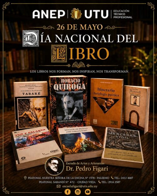 Día Nacional del Libro en Escuela de Artes y Artesanías Dr. Pedro Figari
