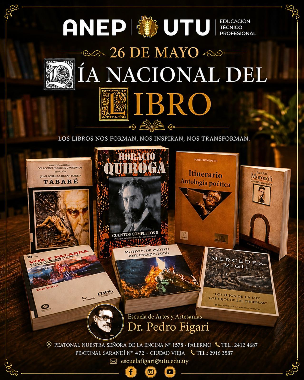 En este momento estás viendo Día Nacional del Libro en Escuela de Artes y Artesanías Dr. Pedro Figari