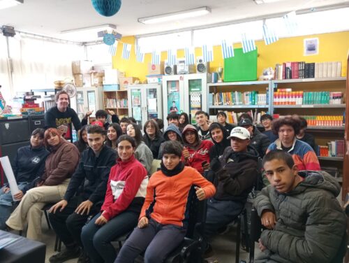 Charla con Veronica Lecomte en Esc. Técnica Alfredo Zitarrosa