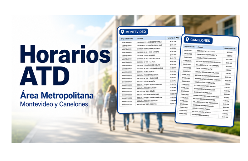 Horarios ATD 2026