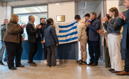 La comunidad educativa celebró la inauguración del nuevo edificio de la Escuela Técnica Pinar junto al presidente de la República